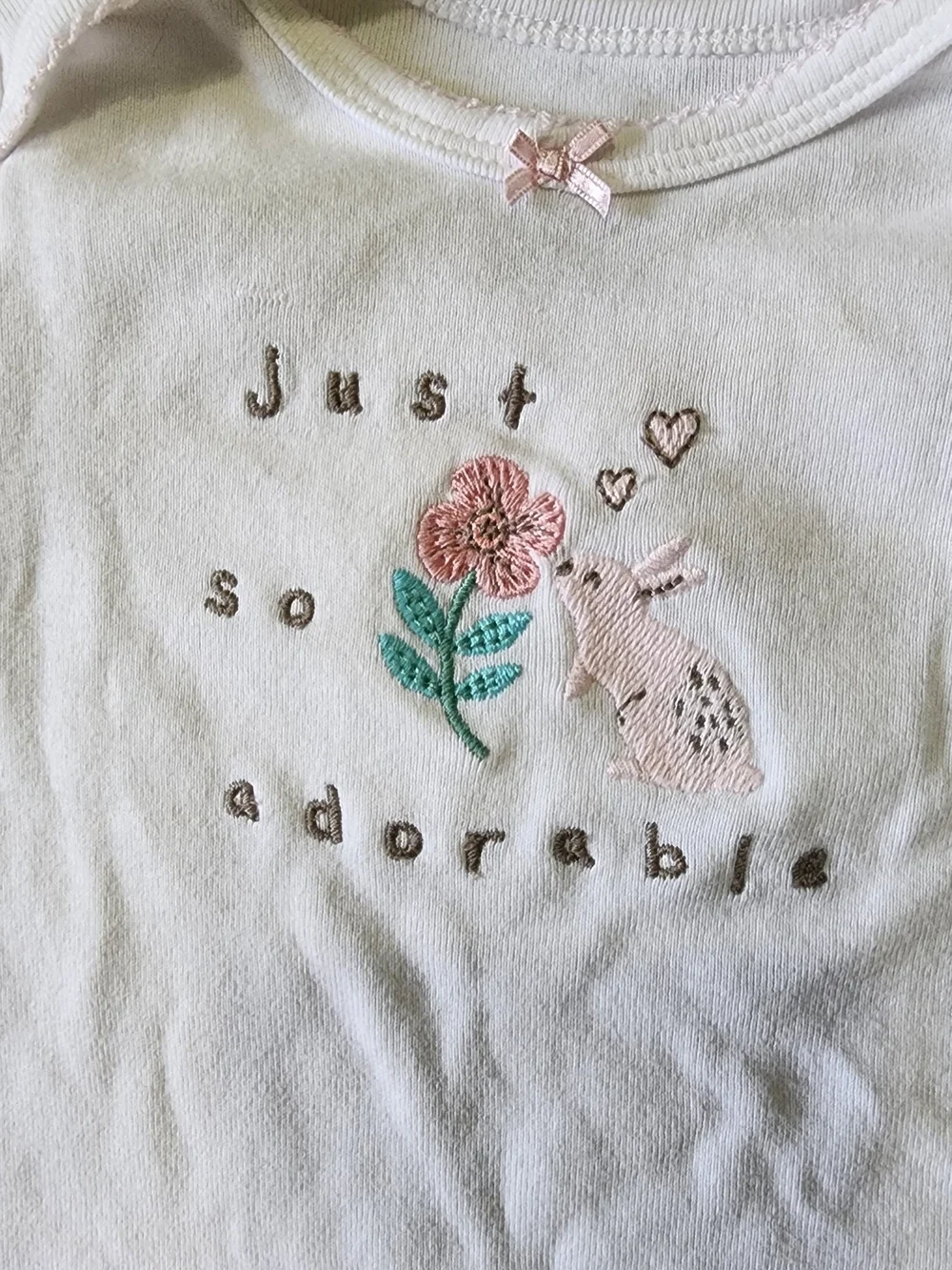 Carter's 3M Matching Bunny Onsie 